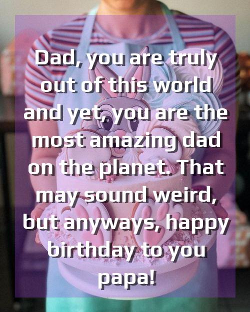 special birthday wishes for father from daughter